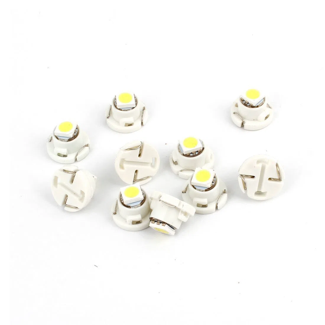 sourcing map 1 Led 5050 SMD T4,7 Blanca Luz Señalizadora de Coche Tablero Panel