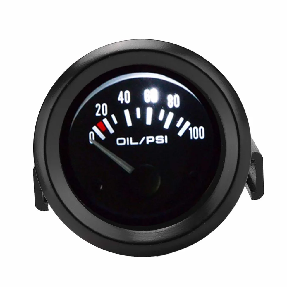 Medidor de Presión de Aceite Universal 52mm para Automóvil 12V Indicador Electromagnético de Alta Precisión Accesorio de Modificación para Todos los Modelos de Coche