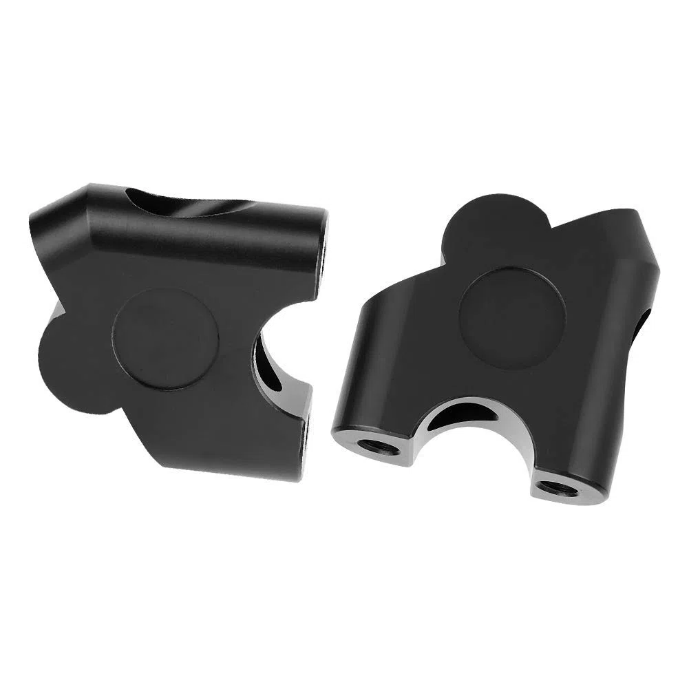 Elevador de manillar, motocicletas manillares, elevador de manillar de 22 mm, puede aumentar la altura del manillar de 30 mm y retroceder 20 mm, para permitir que el ciclista una postura de