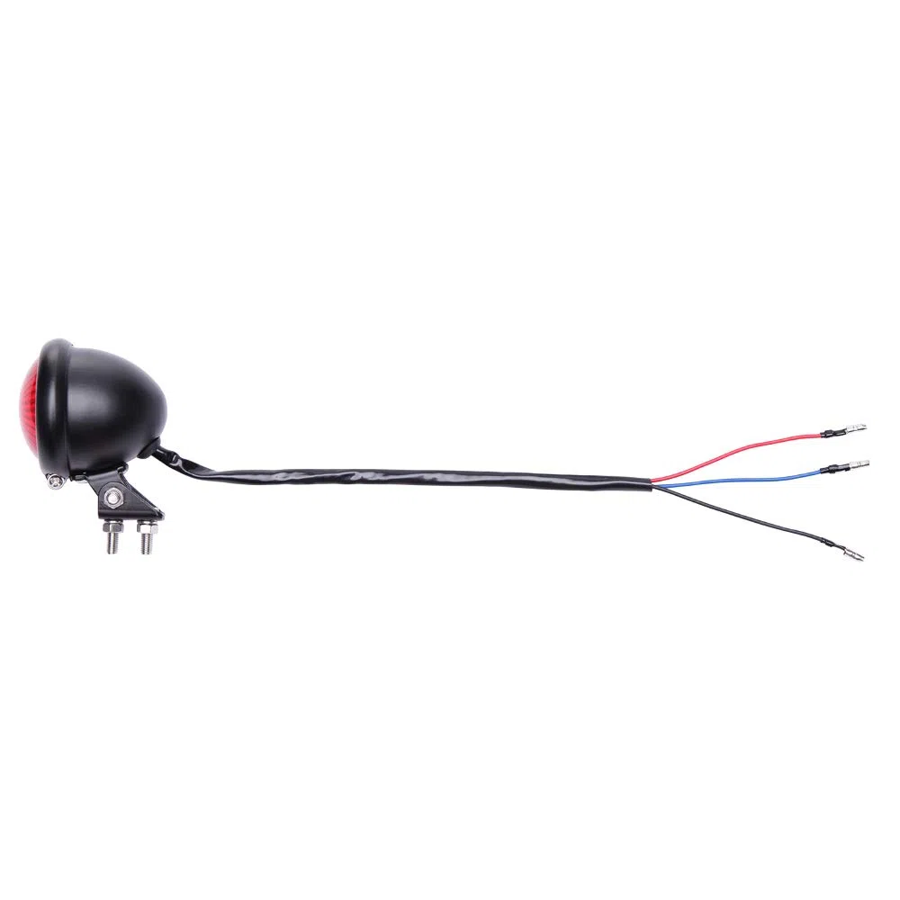 DREAMIZER Luz Trasera Moto LED de Freno Luces de motocicleta brillante con lente roja para Custom Cafe Racer Street Bike Chopper Bobber Cruiser 883 iron.