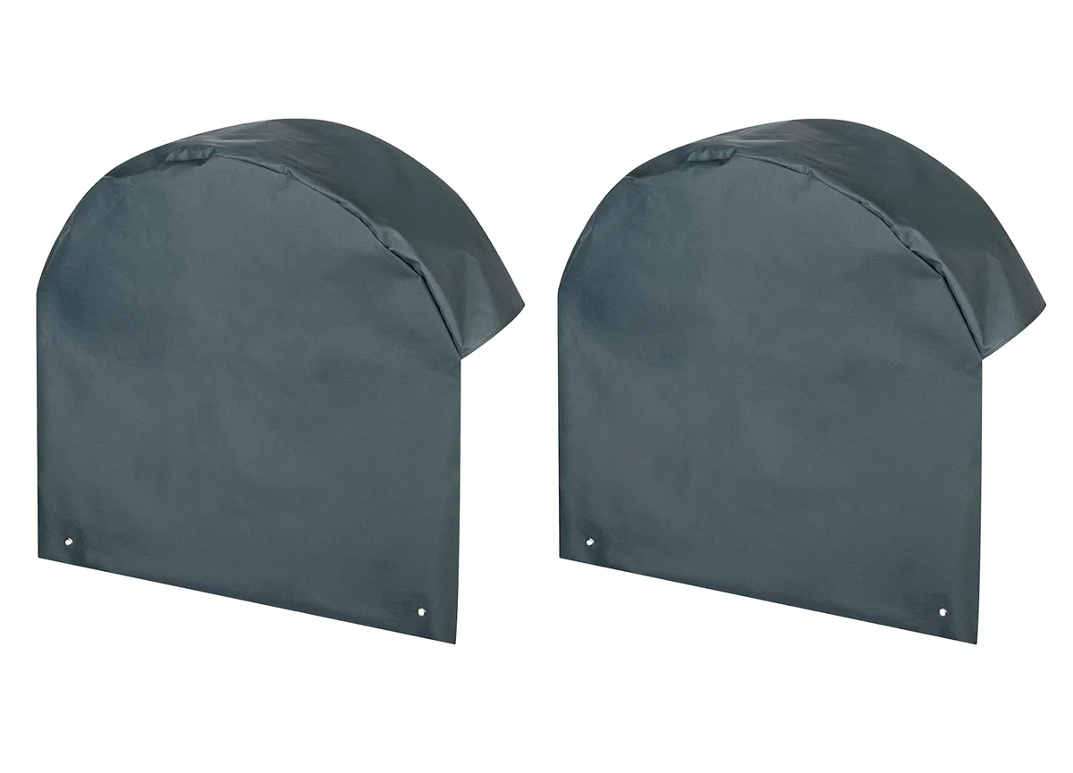 2 cubiertas para ruedas de caravana, remolque, 65 x 67 cm, para 14 y 15 pulgadas
