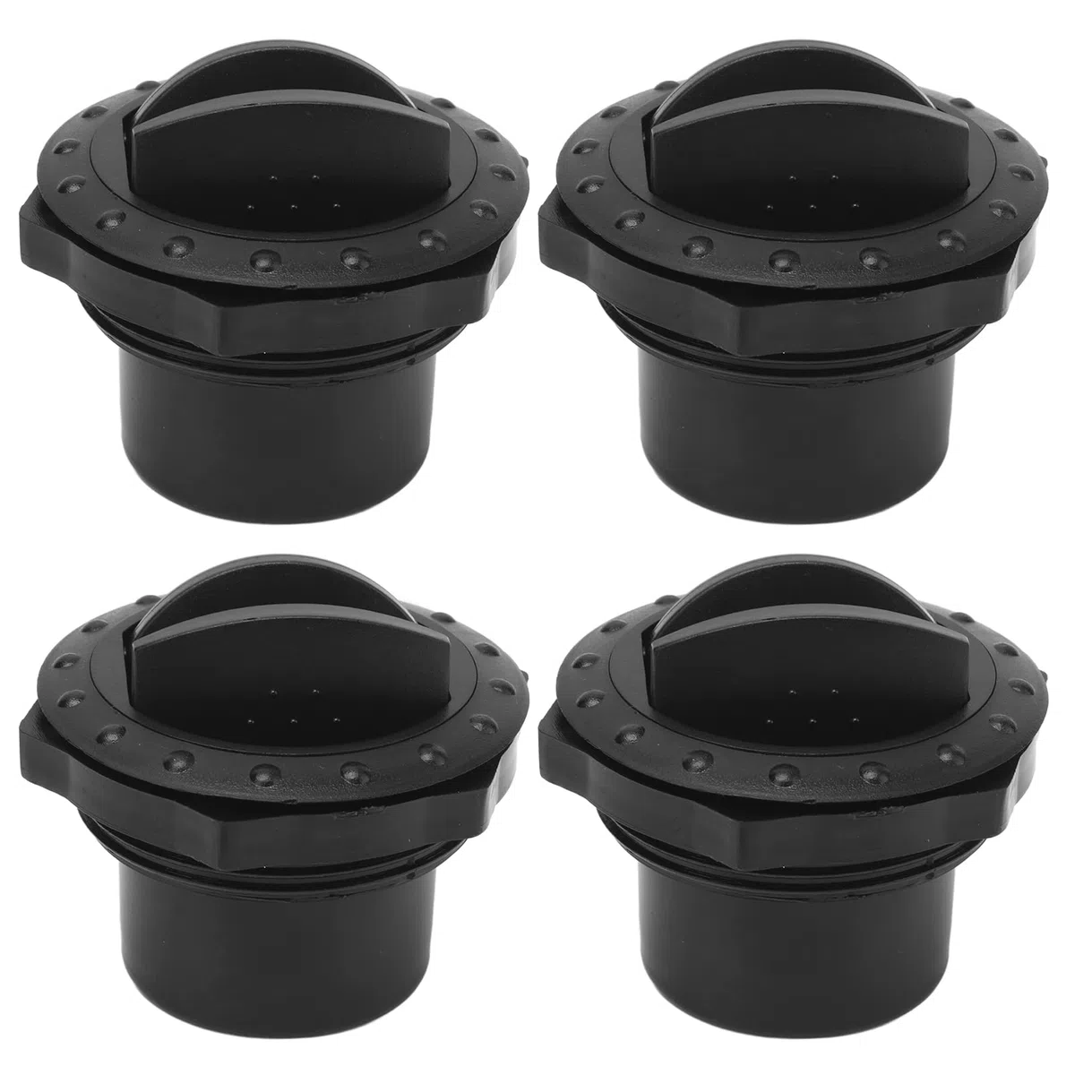 Deflector de Ventilación Universal 60mm, 4 Unidades en ABS para Mejorar el Flujo de Aire en Autocaravanas, Yates y Camiones