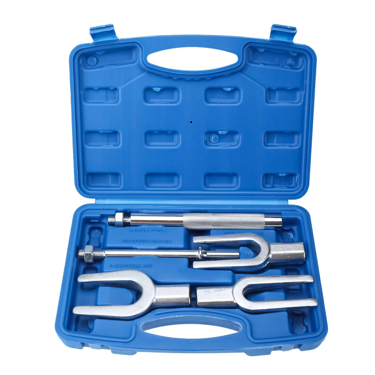 BOOMSTART – Juego de 5 herramientas de articulación esférica para rótulas de dirección, extractor de cabezal de barra de dirección, juego de extractor de articulación esférica y rótula de separación