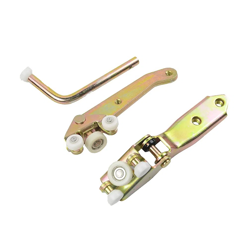 3 guías de rodillos para puerta corredera derecha, guía de rodillos superior, central e inferior, para puertas correderas compatibles con T4 1990-2004 701843336A 701843436 701843406B