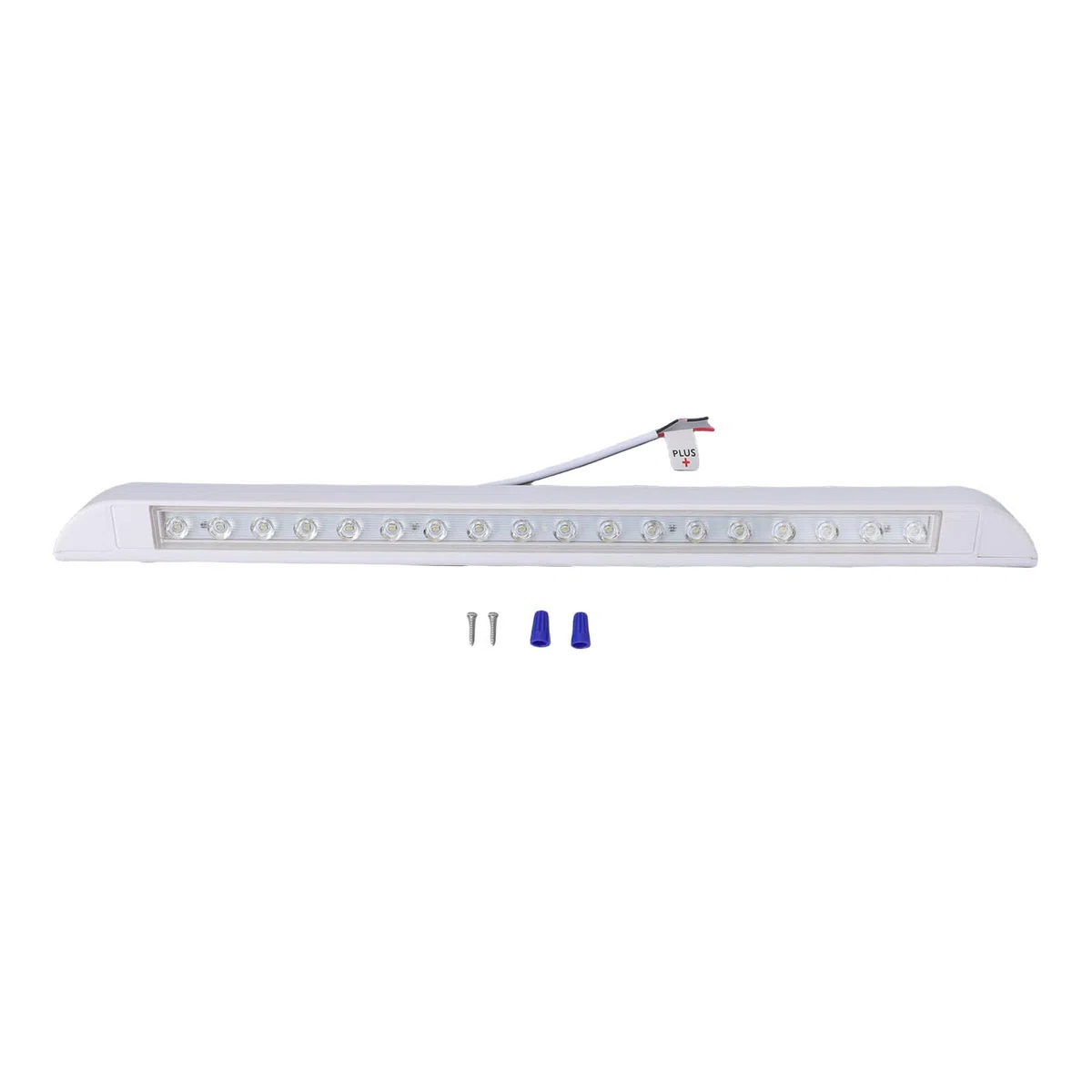 KIMISS Luz LED para Porche RV, 6000K, Blanco Frío, Diseño Delgado, Alto Brillo, 900LM, para Toldo, Camión, Remolque, Iluminación Exterior de 20 Pulgadas (Blanco Sin Interruptor)