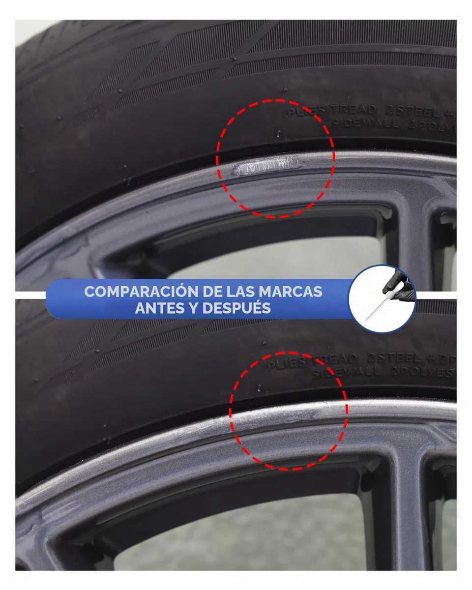 Photon Grey Tesla Llantas Kit de lápiz de retoque para Tesla Model 3 18 pulgadas 2024 – Coincidencia exacta – Repara arañazos y astillas (Photon Grey)