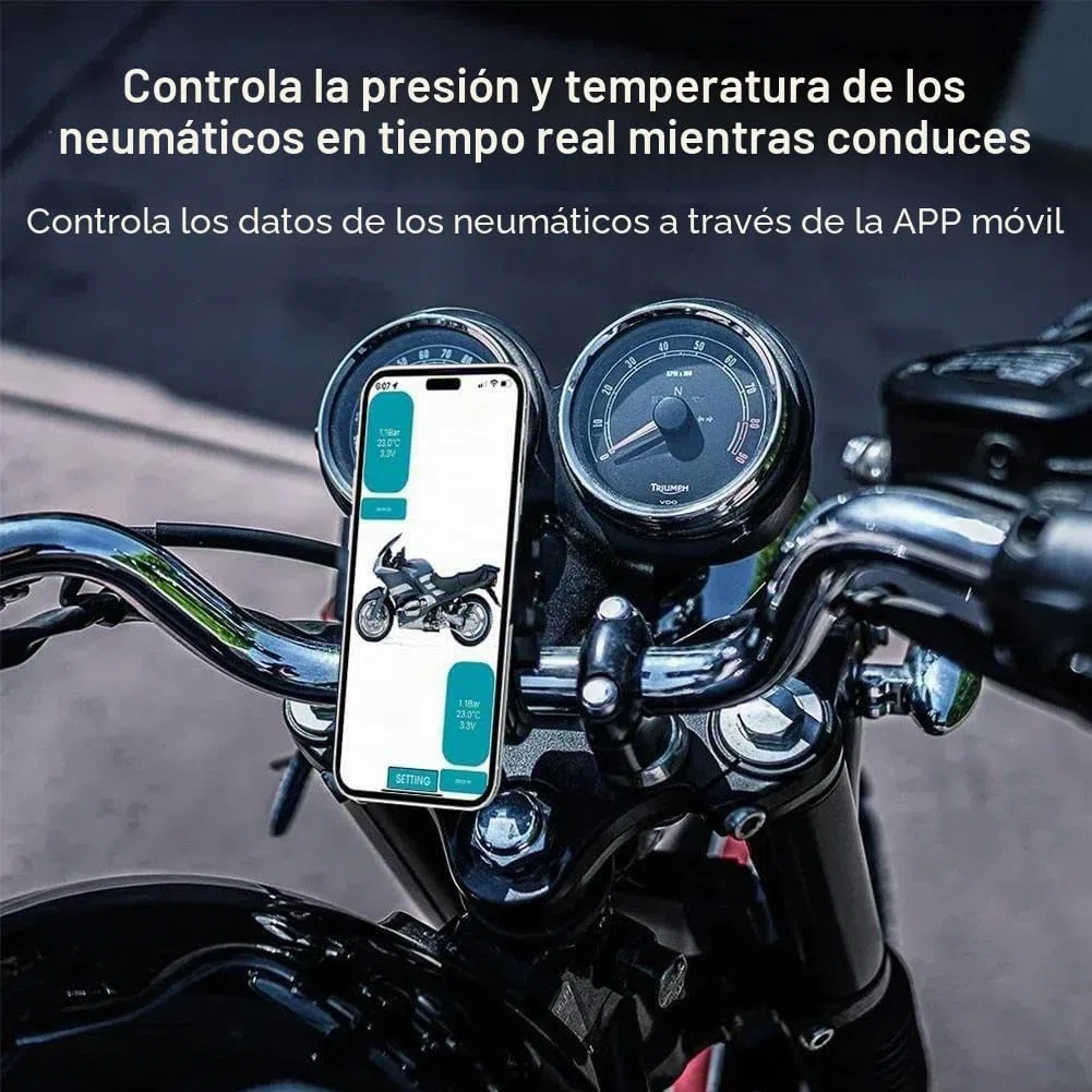 Sistema de monitoreo de presión de neumáticos TPMS para coche, pantalla Bluetooth 5.0, pantalla de teléfono, motocicleta, coche, para sensor de presión de neumáticos Android