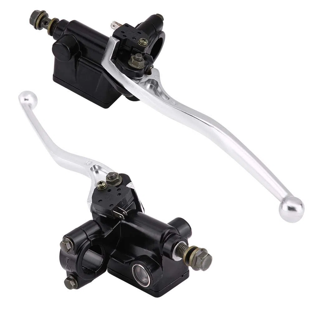 Akozon Bomba de Freno Delantero, Cilindro Maestro de Freno Cilindro Maestro de Palanca de Embrague de Freno Delantero de 7/8 "para CB CBR250 MC19 VT250 MC20