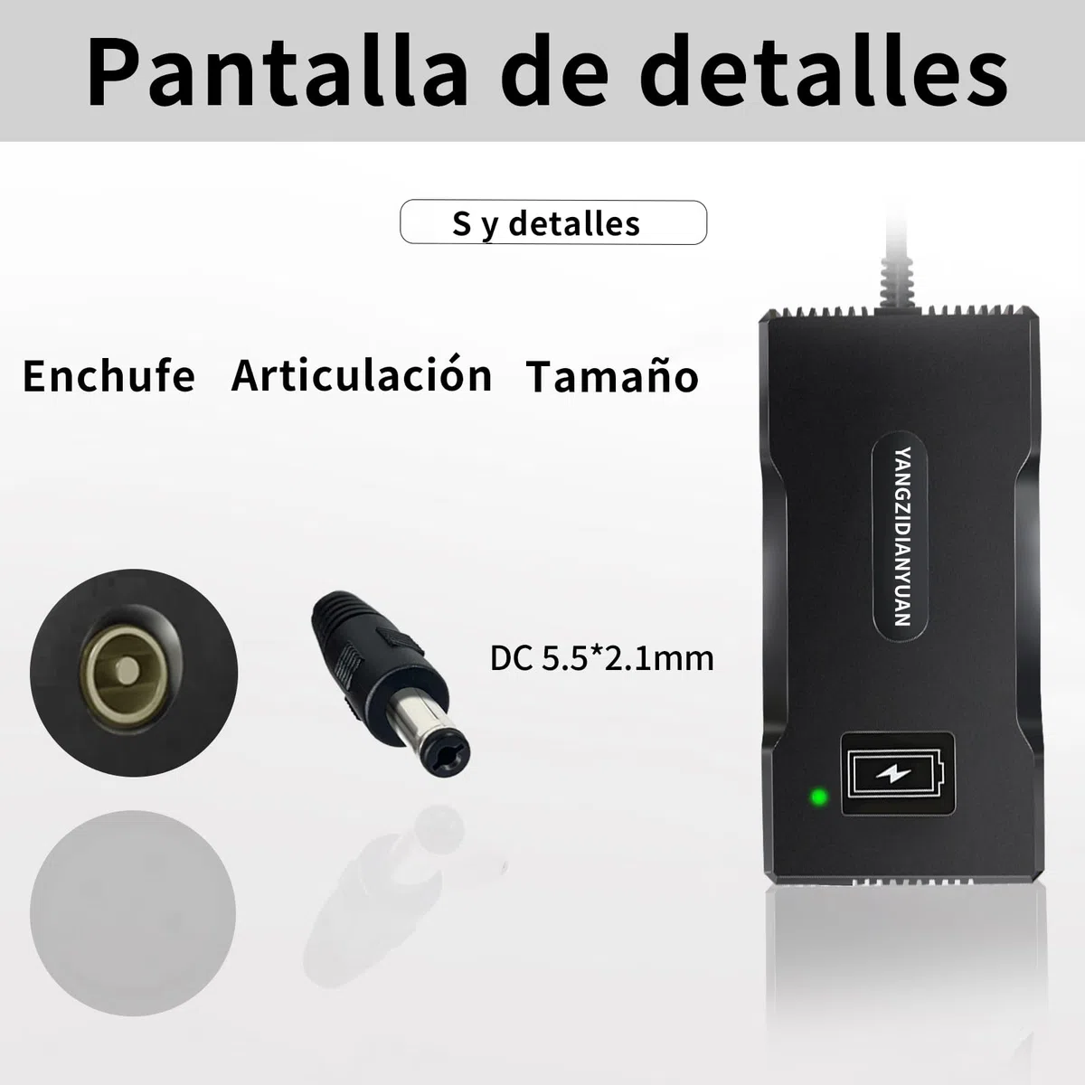 Cargador de batería 48V/52V 58.8V 4A con Conector DC 5.5 * 2.1mm – Cargador Inteligente CC-CV para baterías Recargables