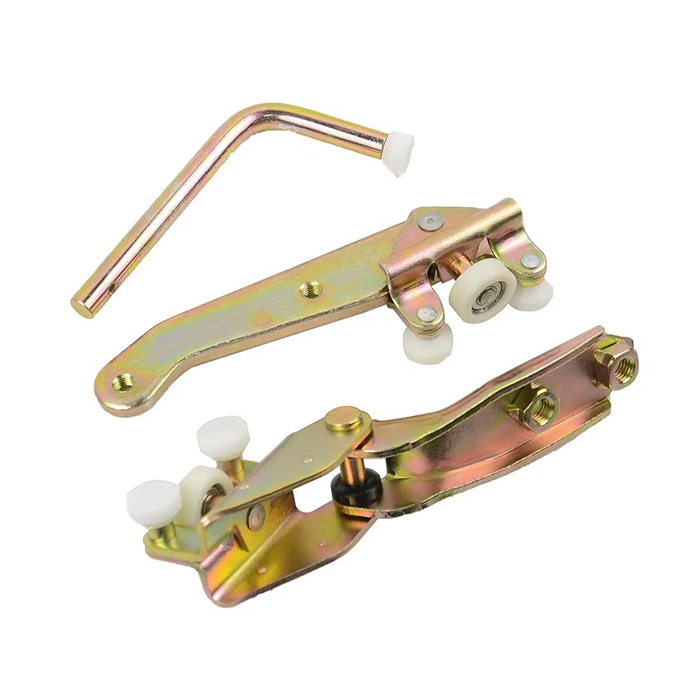 3 guías de rodillos para puerta corredera derecha, guía de rodillos superior, central e inferior, para puertas correderas compatibles con T4 1990-2004 701843336A 701843436 701843406B