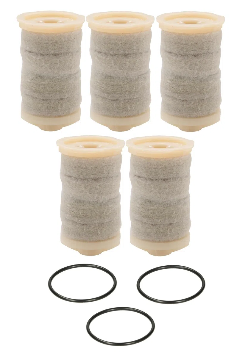 Filtros de fieltro de 50 µm con colador, filtro de gasóleo 5,10 o 25 unidades, incluye juntas tóricas