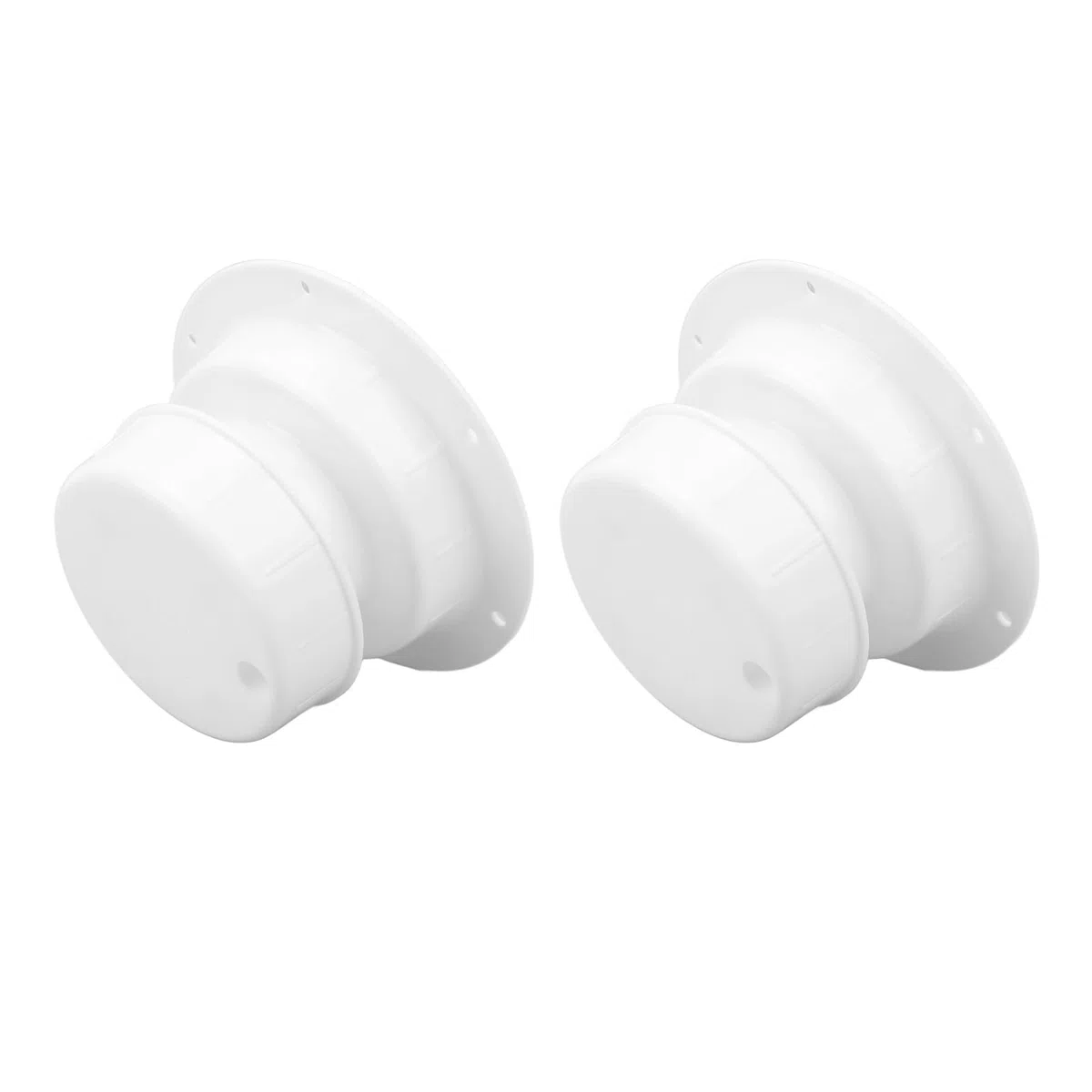 Tapa de Ventilación de Plomería Resistente Al Calor para Autocaravana, Caravana, Aire Fresco para Ventilación de Techo de RV, Color Blanco, Apto para Tuberías de 1-2 3/8 Pulgadas, 2 uds.