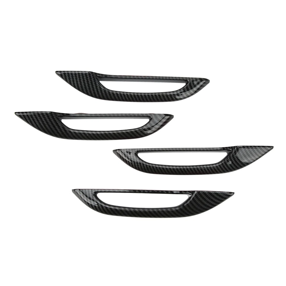 Cubierta de Protección de la Manija de la Puerta del Coche, Estilo de Fibra de Carbono Anticongelante de 4 Unidades para Tesla Model 3 Y