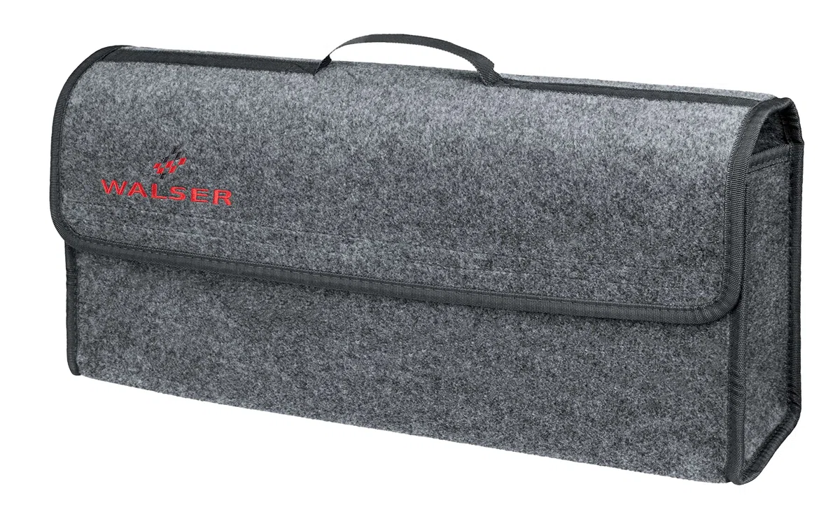 Walser Bolsa de Herramientas para el Maletero Toolbag tamaño XXL, Organizador de Fieltro para el Maletero, Bolsa para el Coche Ok Gris