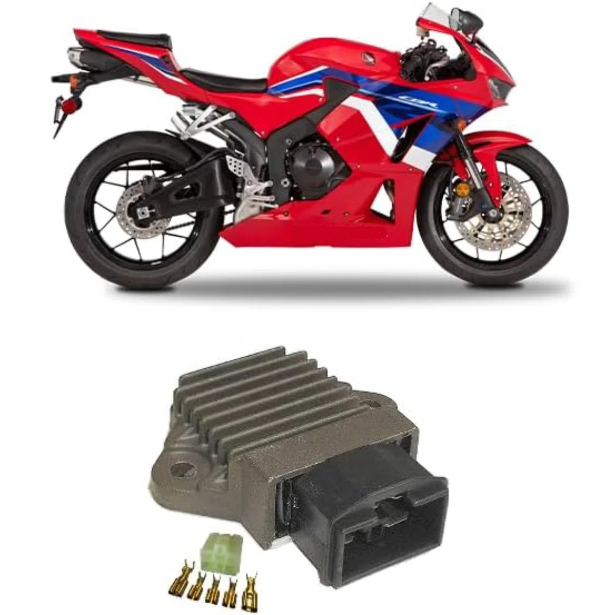 Twowinds - Regulador de Corriente Moto SH633-12 Compatible con Honda CBR 250 400 600 900 1100