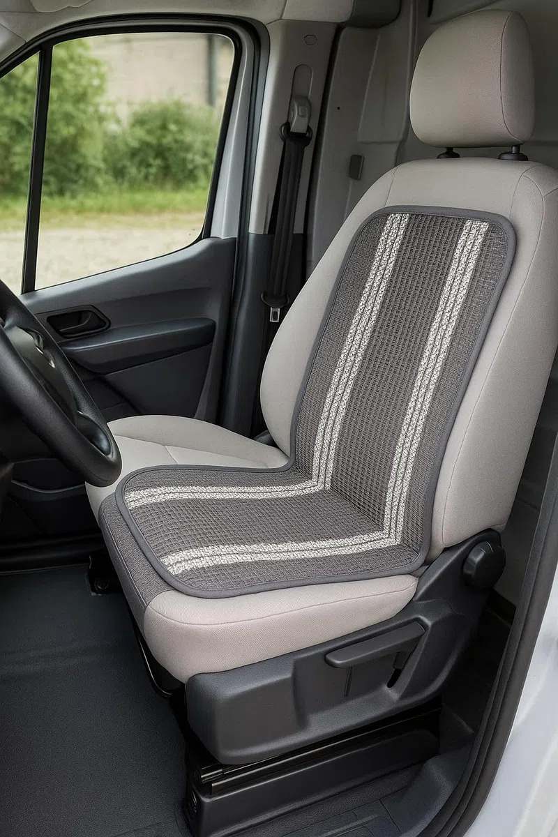 Don Fresco Cubreasiento 1 Respaldo, Gris, Universal, Material Orgánico, Compatible con Airbag