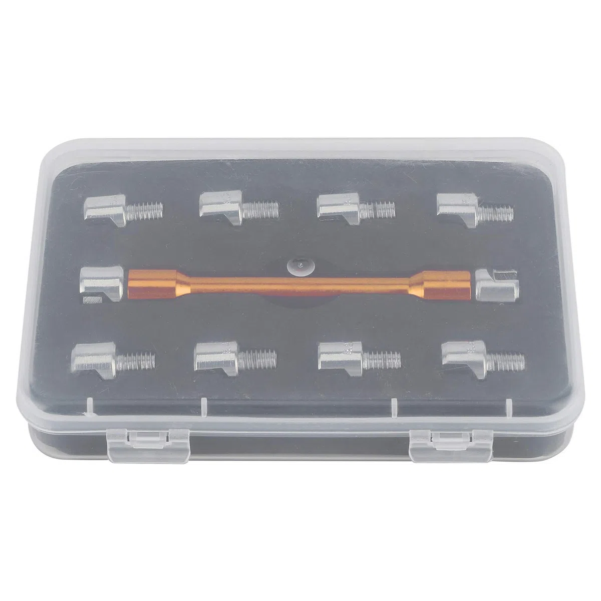 Llave de radios para motocicleta, juego de llaves CNC de 5,0 a 6,8, longitud 93 mm / 3,7 pulgadas para la mayoría de las motocicletas (dorado) C4t668