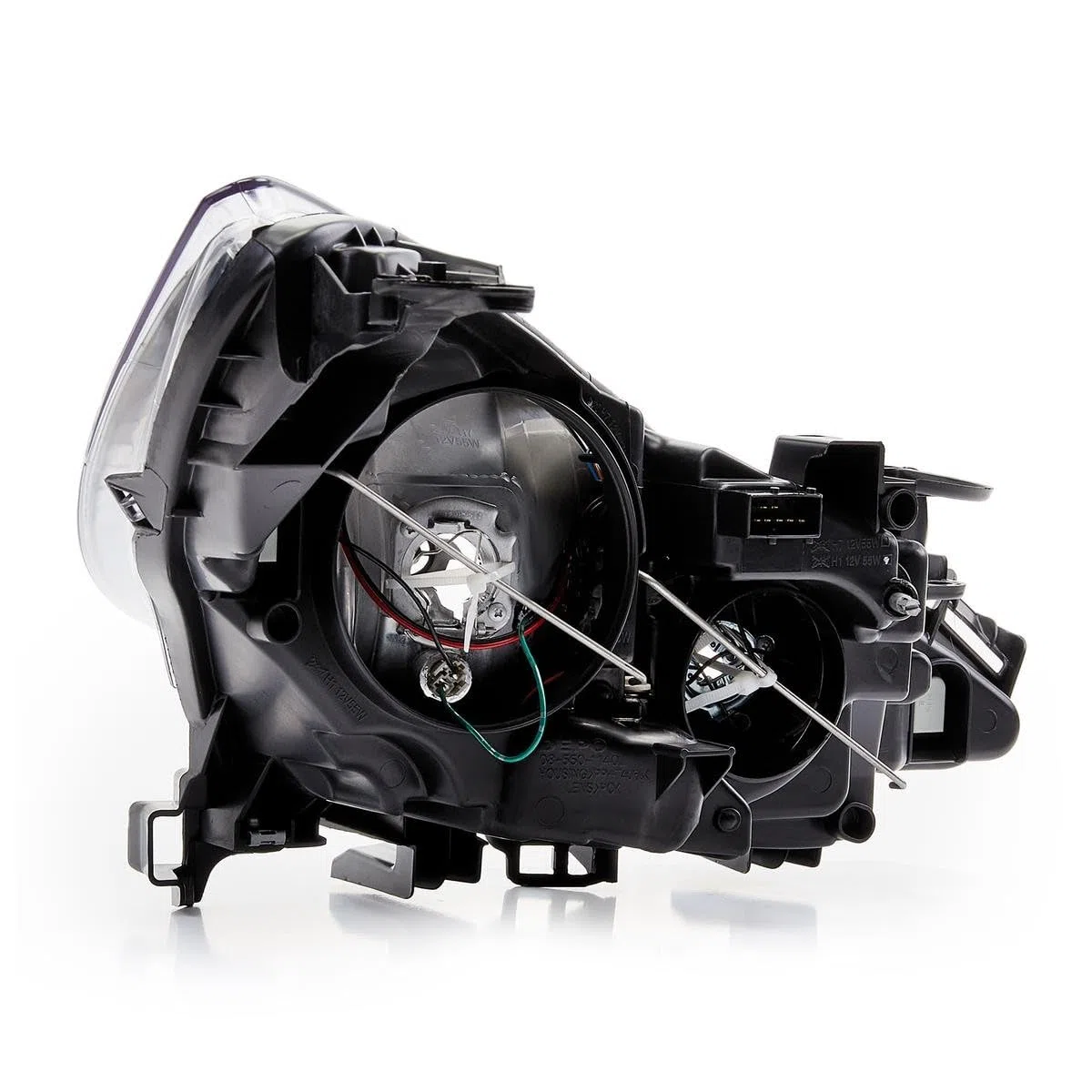 Depo 2751283 Faro, Eléctrico, Cromado, H7, H1 Izquierdo