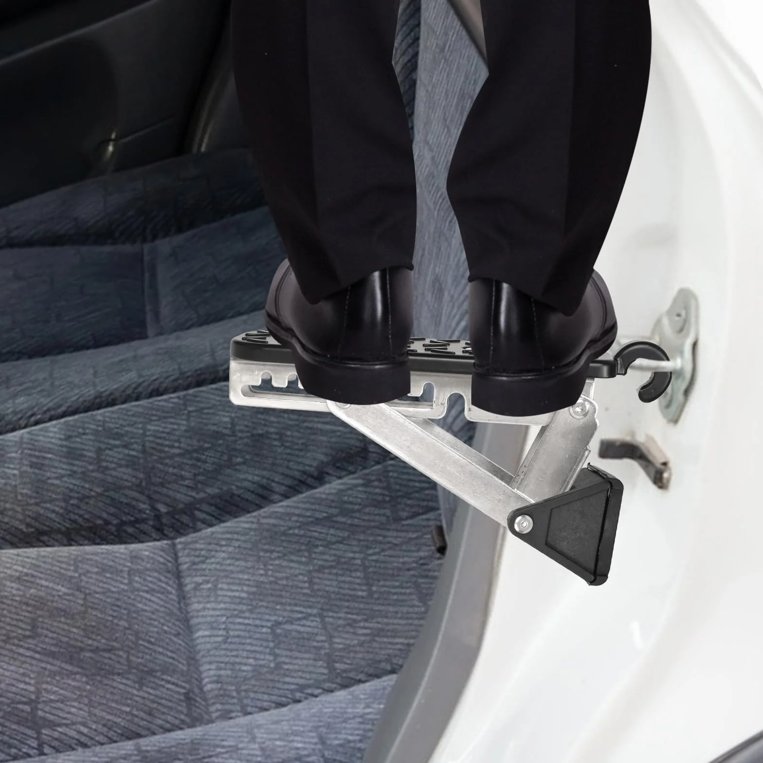 Dokeno Escalón de Puerta de Coche, Pedal de Puerta Plegable para Coche, Paso de la Puerta del Coche Regolabile con Amortiguador, Fácil Acceso al Techo, Apto para la Mayoría de Vehículo, SUV, Jeep, RV