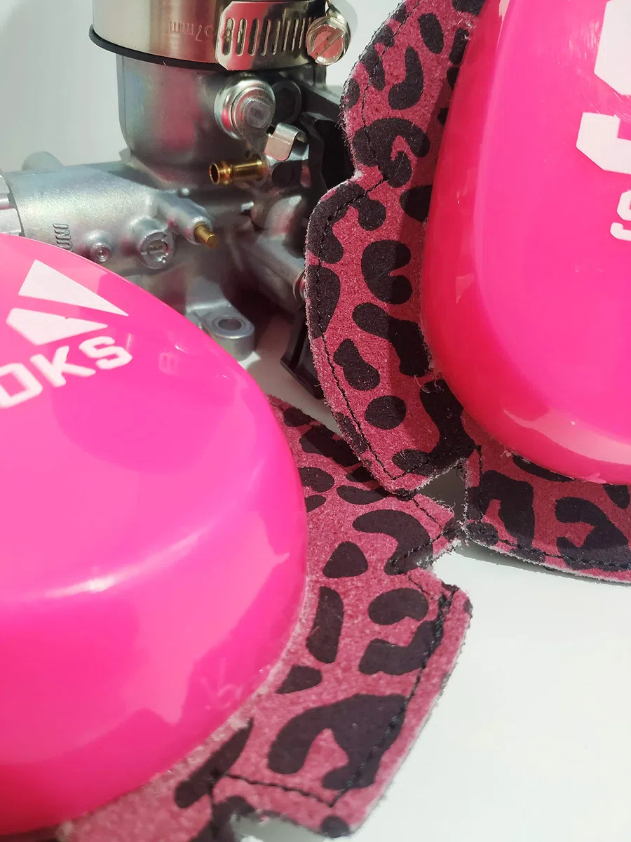 SOKS Deslizaderas para mono | POLE Leopard Rosa Fluor