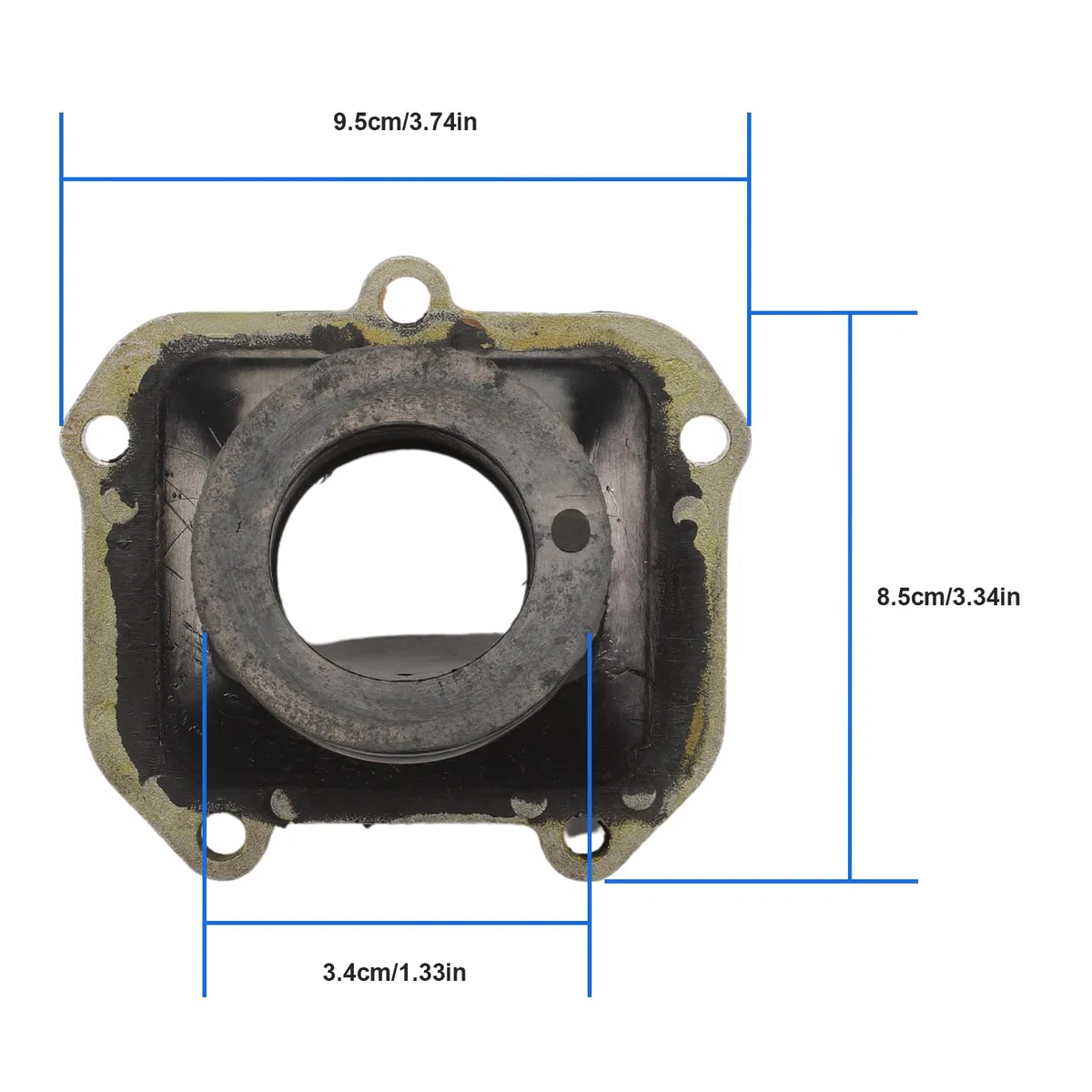 Boquilla de aspiración de goma para Aprilia RS 125 RX125 34 mm Dellorto carburador