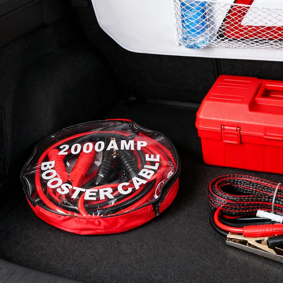 Pinzas De Arranque Portátiles para Batería De Coche - 3.0 m/4.0 m 2000A Portátil,Cables De Arranque para Automóvil - para Motocicleta, ATV, Coche, Cortacésped, Remolque, Bicicleta Eléctrica