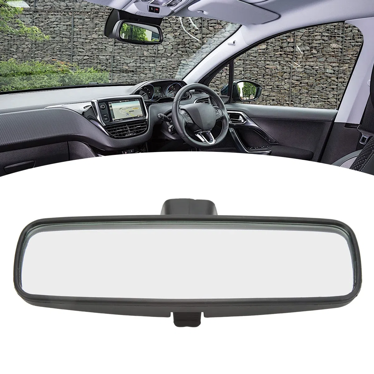 Espejo retrovisor interior 8154AK de gran angular, compatible con 2008/3008/308/308S/408/508 y C3/C4L/C4 Seguia/ Yunyi/C4 Aircross, fabricado en ABS resistente