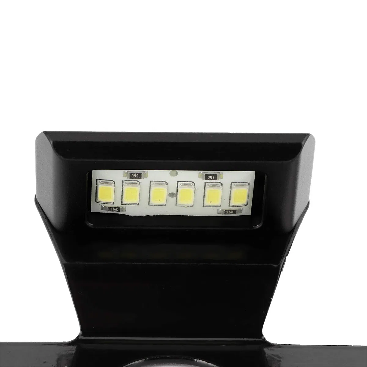 Luz de Etiqueta de Motocicleta, Placa de Matrícula Universal, Lámpara Trasera de Aluminio CNC, Iluminación de Montaje Trasero de 6 LED, Accesorio de Iluminación Negro(Negro)