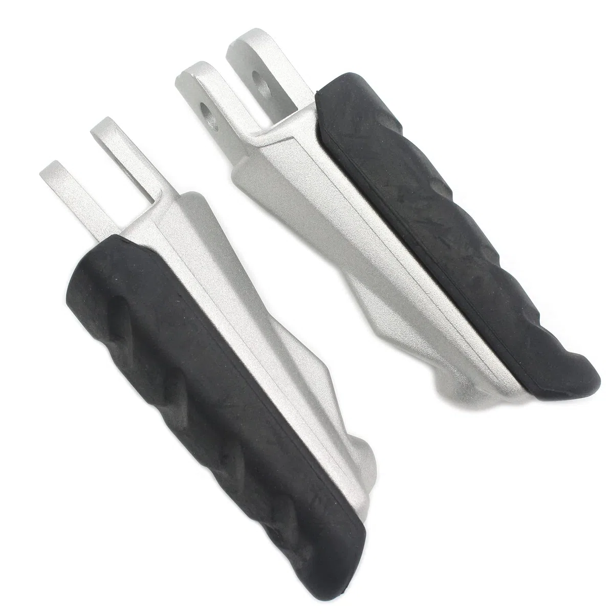 Reposapiés de Goma for Pedales Delanteros, Compatible con BMW F800GT/ST/S, F900R/XR, M1000XR/S1000XR, R1200RS/ST, R Nine T, R1250R/RS (Negro) Pedal de Freno de Motocicleta(Silver)