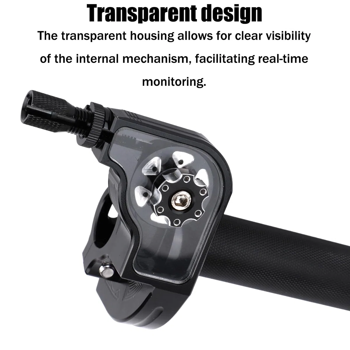 6uds Kit de Montaje de Acelerador Motocicleta, Acelerador Rápido Aluminio CNC 22mm con Cable para Dirt Pit Bike ATV CRF KLX SSR TTR 50cc 110cc 125cc 250cc Motocross (Negro)