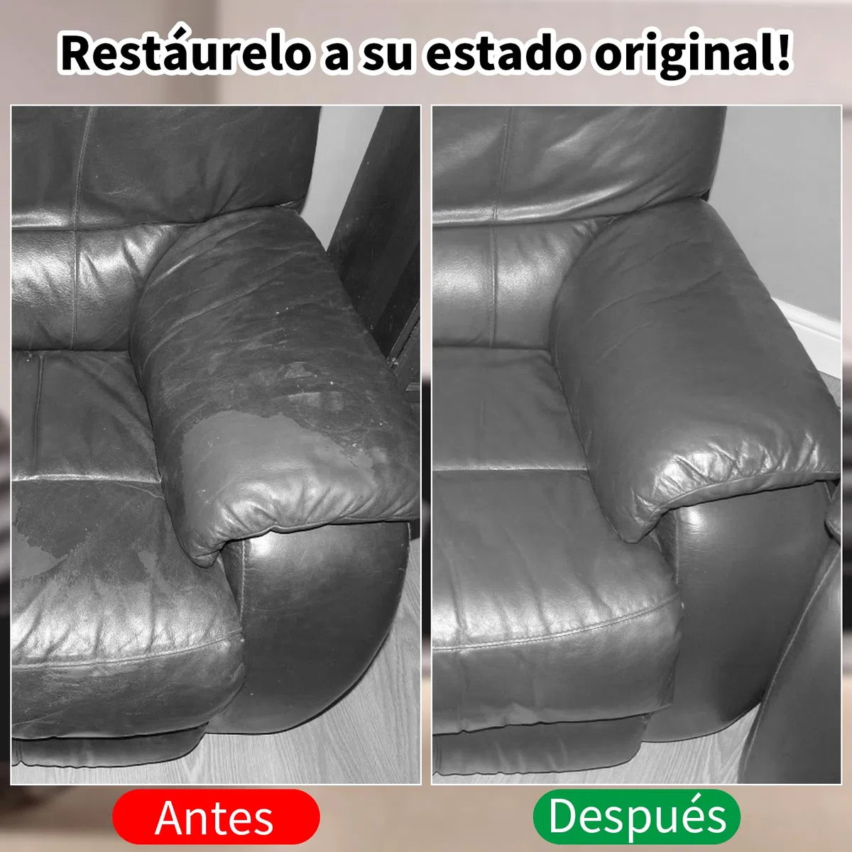 SHADAIWUYU Reparador Cuero,240g Cuero Liquido Reparador Gris Oscuro Pintura para Cuero para Reparar el Desgaste y Las Marcas en Sofás, Muebles de Vinilo, Asientos de Automóvil y Zapatos de Cuero