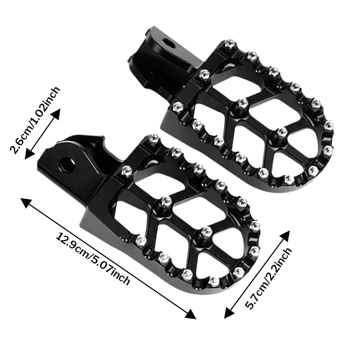 Clavijas para moto, estribos para motocross, accesorios reposapiés para Powersports todoterreno aventura carretera