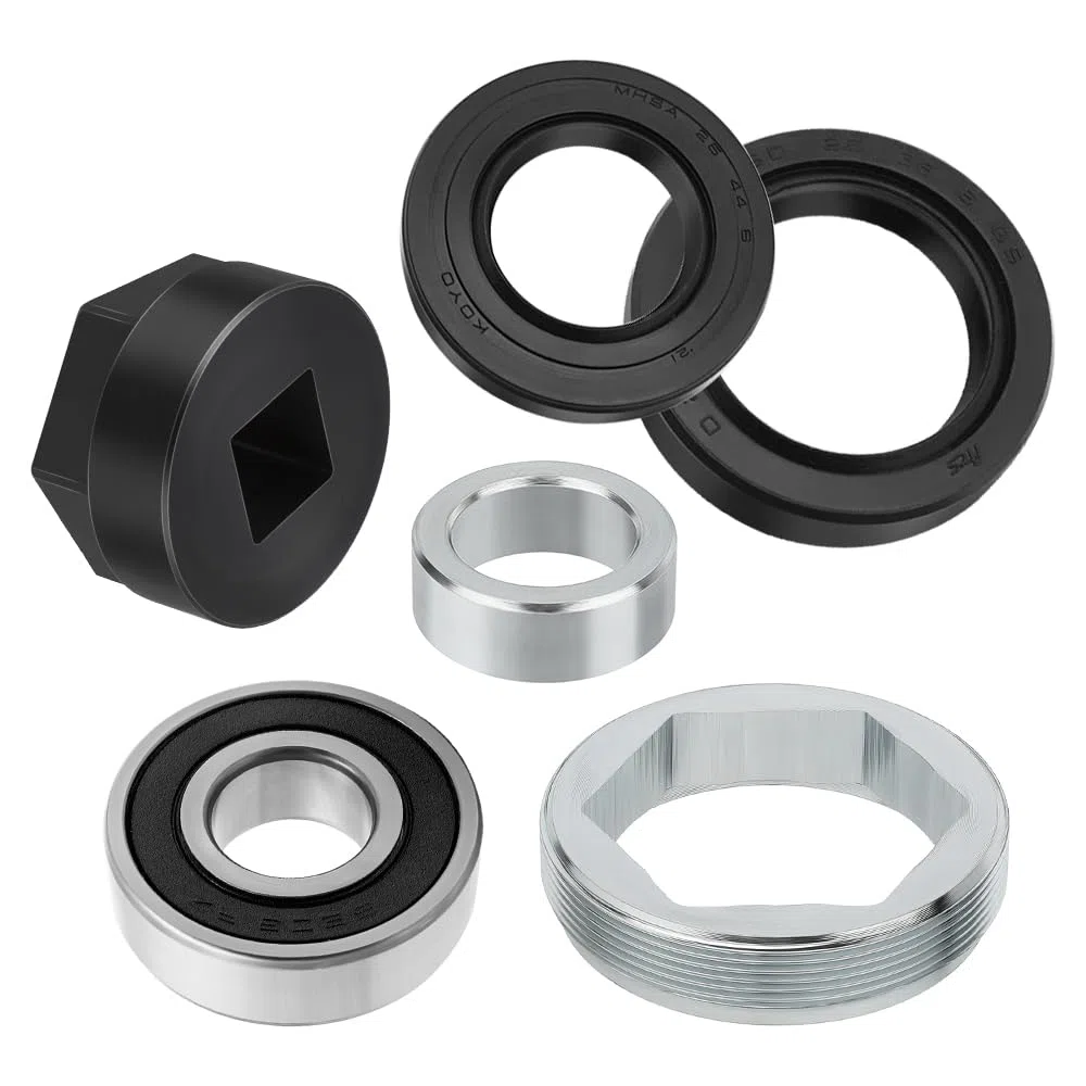 Kit de rodamiento de columna de dirección con soporte de junta, tuerca y herramientas para Yama-ha Banshee Grizzly Raptor Big Bear Warrior Wolverine YFZ450 Kodiak Bruin 350 400 450 550 600 660