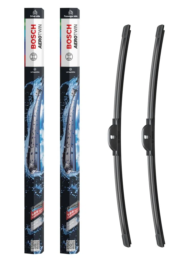Bosch Aerotwin eA 933 S Limpiaparabrisas Frontal - Set de 2 Escobillas de Recambio para más Seguridad al Conducir, con Adaptador Multi-Clip Premontado, 55 cm / 55 cm, Embalaje Fino y Compacto