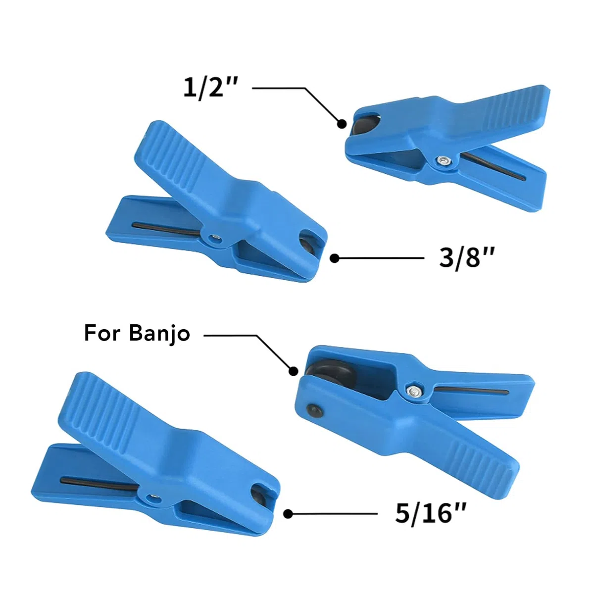 Tapones de Línea de Fluido, Abrazadera de Línea de Freno de 7 Piezas con 3 Tapones para Manguera de Riel de Combustible de Línea de Freno Línea A C y Accesorio de Banjo