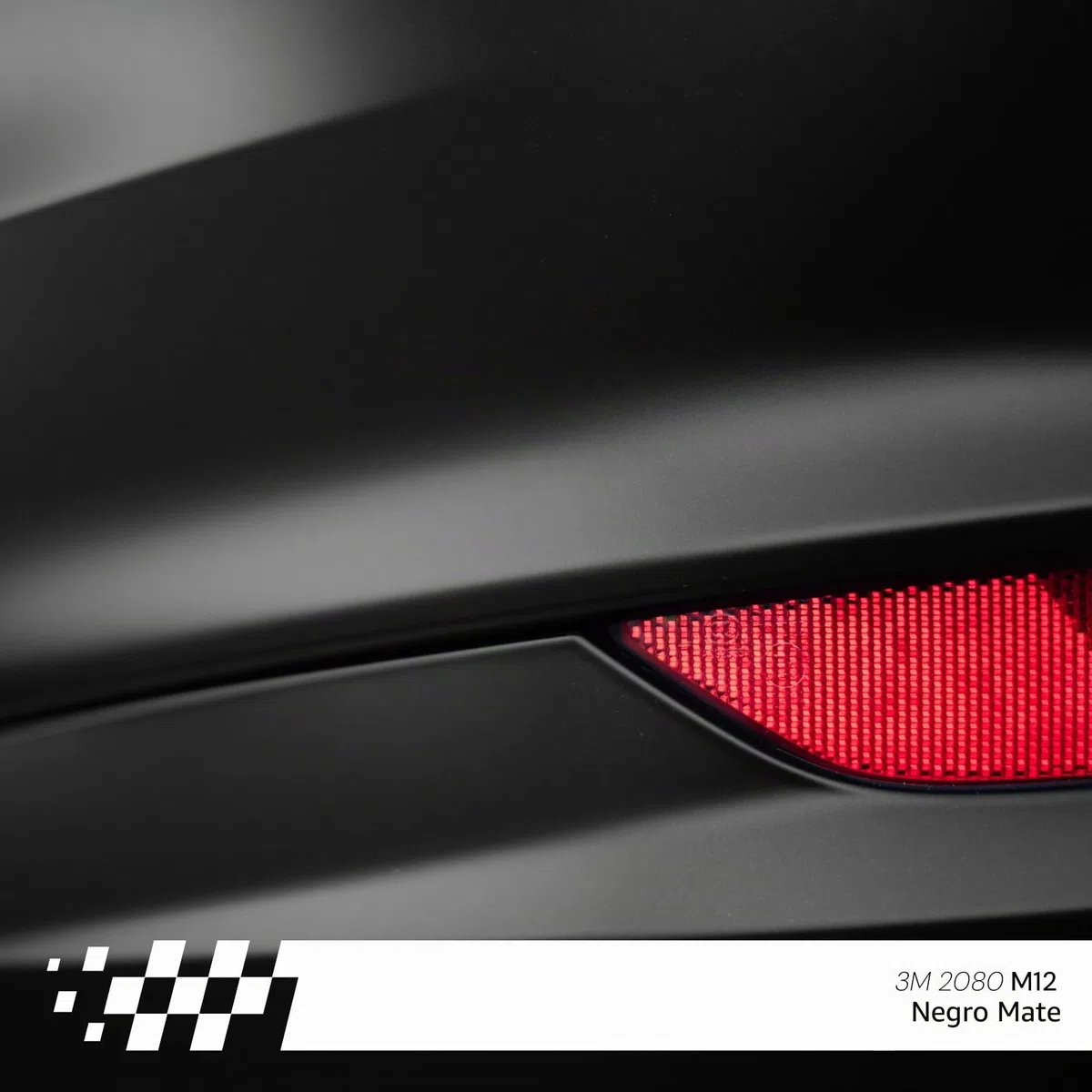 Finest Folia 3M Wrap Film 2080 Lámina autoadhesiva para Coche, Motocicleta, Barco, película Protectora de Pintura 3D con conductos de Aire para la aplicación de película, M12 Negro Mate