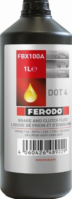 Molyrrd Ferodo FBX100A - Líquido de frenos FBX100 DOT 4 lata de 1 litro.