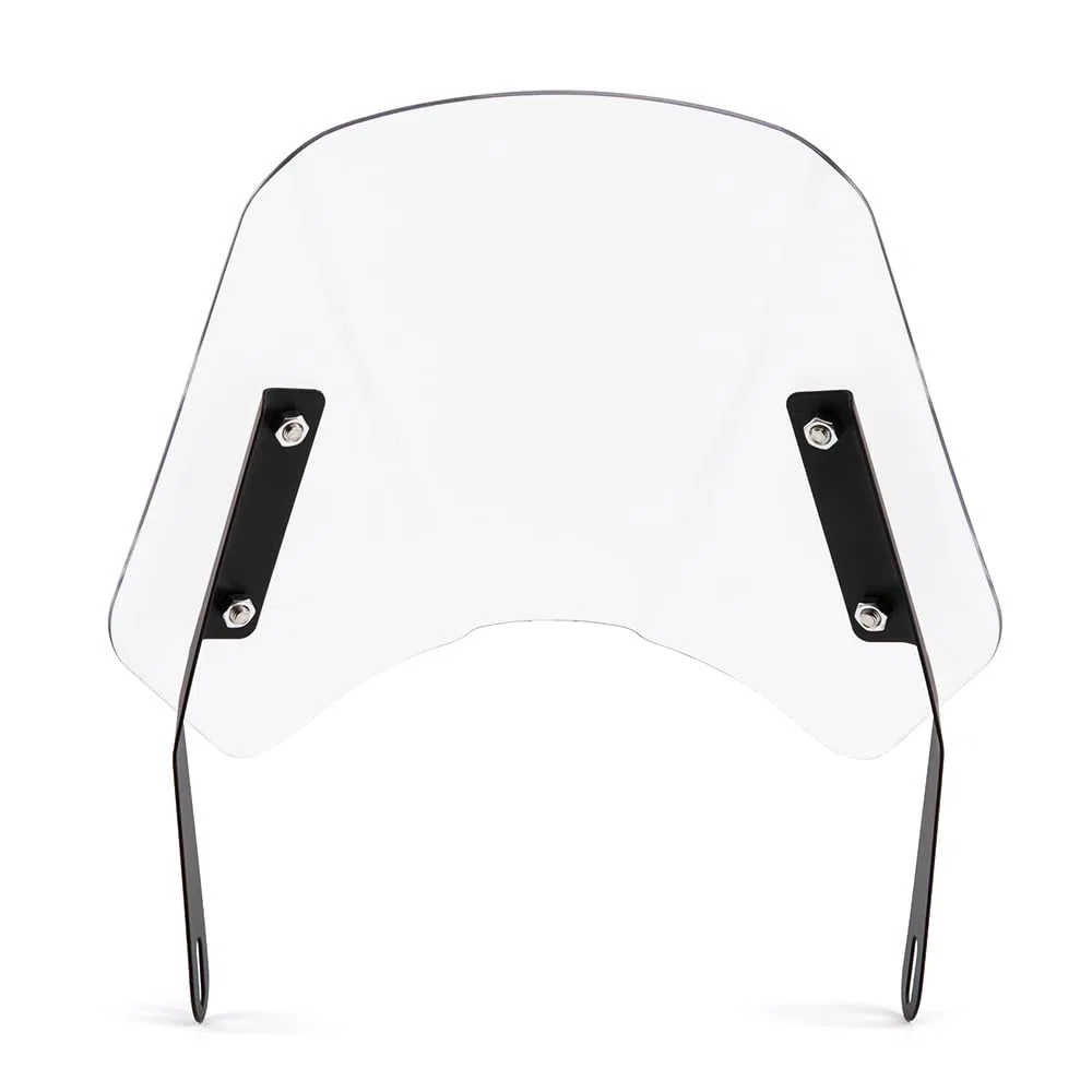 Parabrisas universal para motocicleta Deflector de viento para faros de 5'“ - 7”' Moto (Transparente)