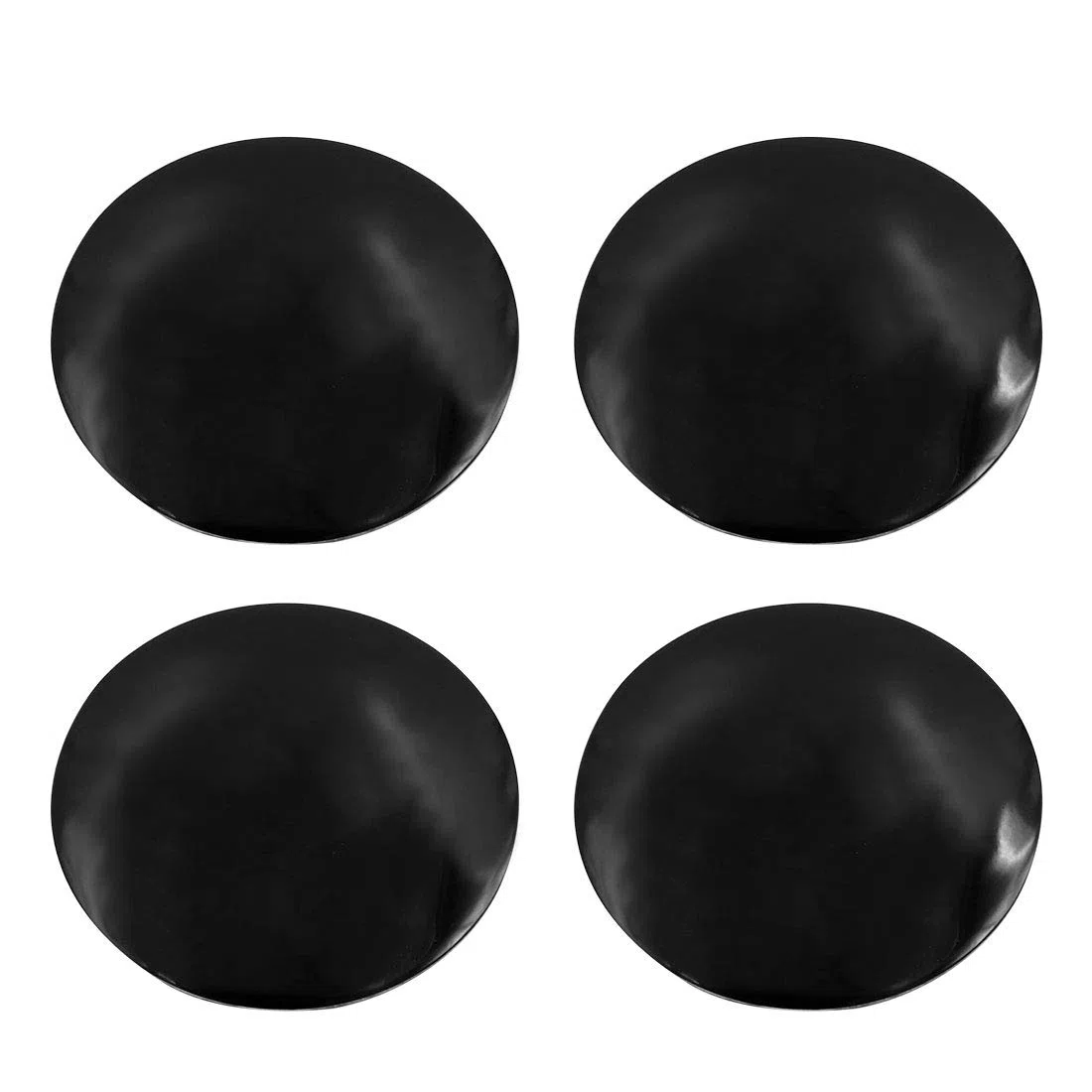 X AUTOHAUX Emblema Adhesivo Negro Brillante de 56,5 mm, 4 Unidades