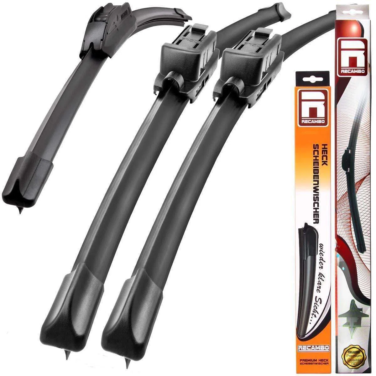 Recambo Limpiaparabrisas delantero y trasero compatible con Ford C-Max | año de fabricación 2007 2010 (juego de 3: 475 mm/650 mm/300 mm)