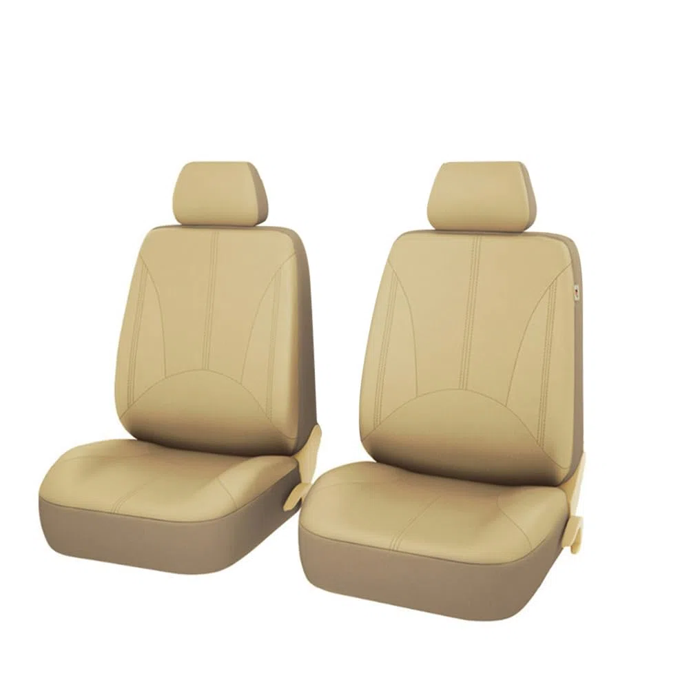 Fundas de Asiento de Coche de 4 Piezas, Juego de Protectores de Asiento de Cuero Transpirable Universal, Accesorios Interiores de automóvil para vehículo SUV