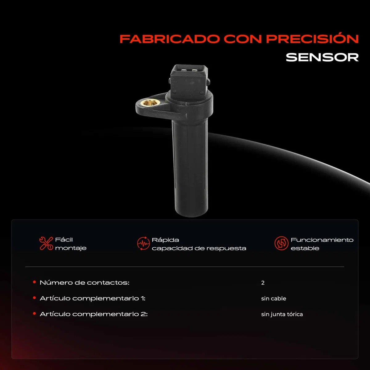 Frankberg Posición del cigüeñal Sensor del cigüeñal 2 Polos Compatible con Serie 3 E46 318d 320d Serie 3 Touring E46 318d 320d Serie 5 E39 520d 525tds 525td Serie 5 Touring E39 520d 525tds 13622243560