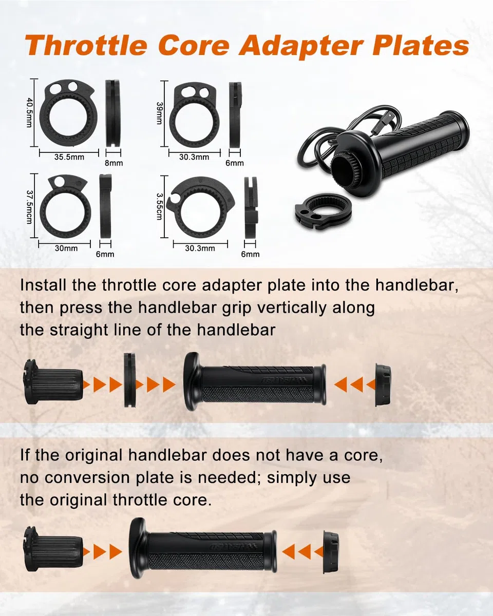 Erato Puños Calefactables para Moto y Scooter 22 mm (7/8 Pulgada) 5 ajustes de Temperatura con función Memoria Manillar calefactado Universal 12V, 1 par