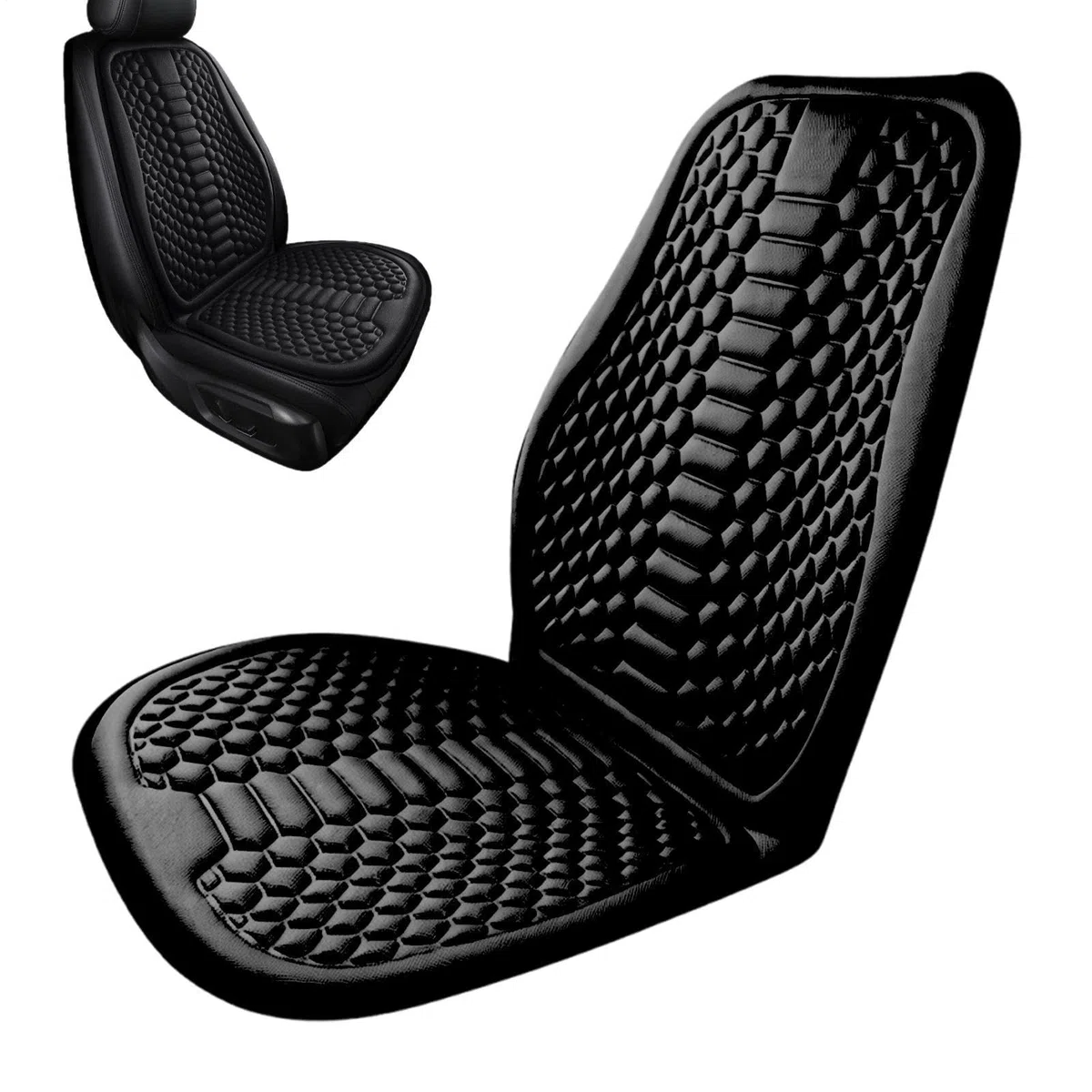 Cojín Refrescante Para Asiento De Coche | Refrescante Y Transpirable | de Asiento Vehículo Seda Fría,Para Conductores Hombres Camiones Sedán SUV Autocaravanas Ciudad Diario Viajes Autopista Largos