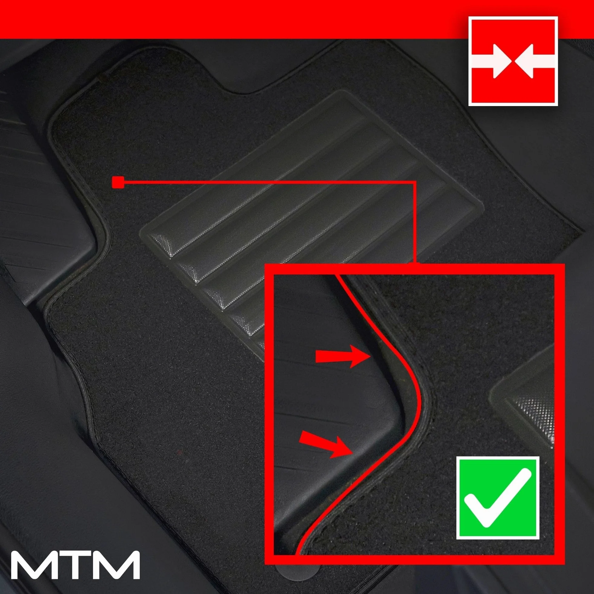 MTM SP-2611 Alfombrillas a Medida en Velour para Zafira B 5 posti 05.2005-12.2011