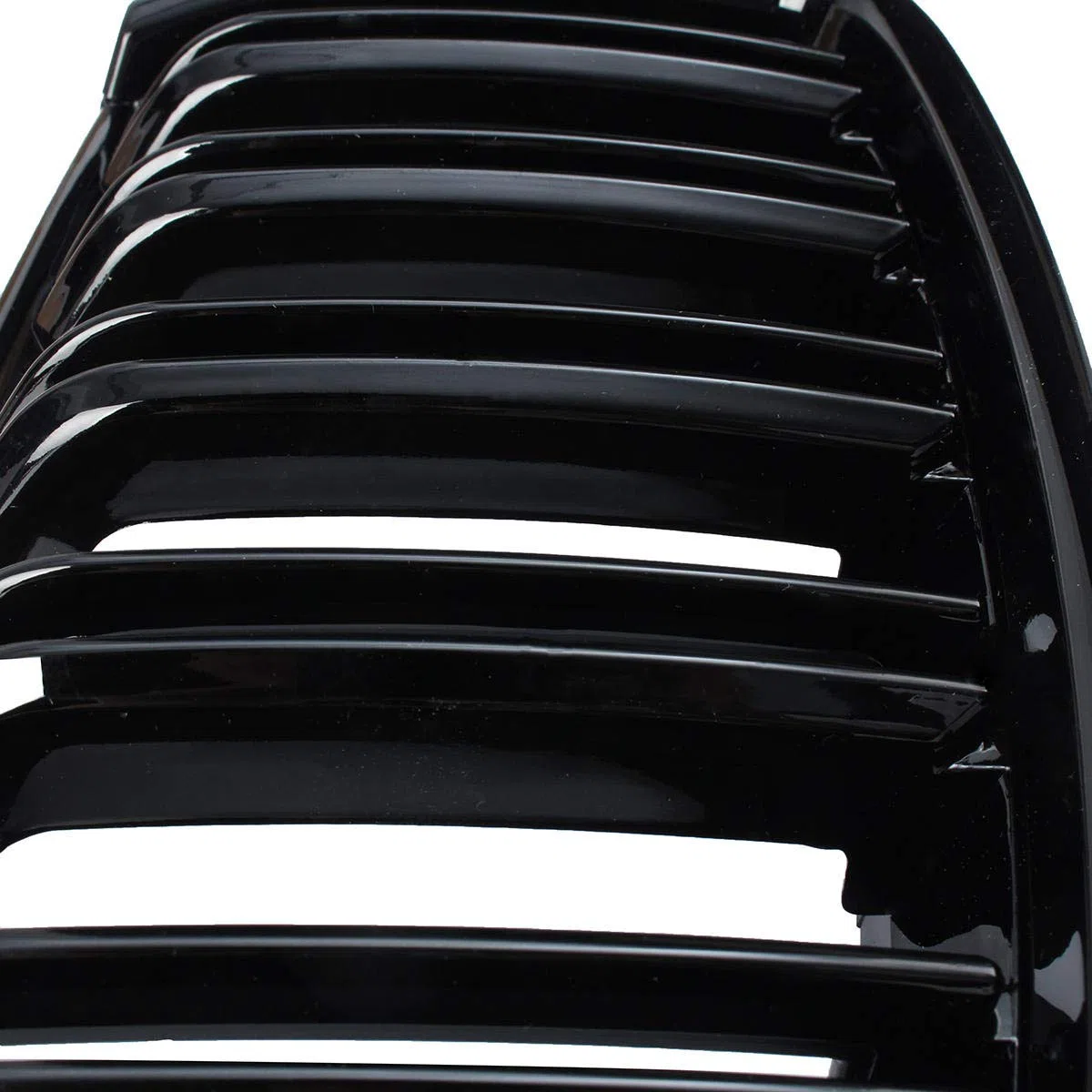 Viviance Par de Parrillas de riñón Deportivas de Doble listón Negro Brillante Compatible con BMW E90 E91 2005-2008