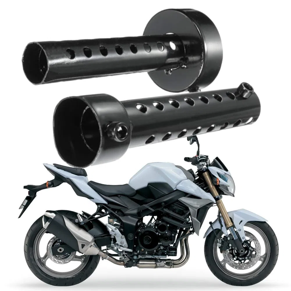 Riloer 2X Silenciador de Escape Universal para Motocicleta Baffle DB Killer Silenciador de Escape 48mm