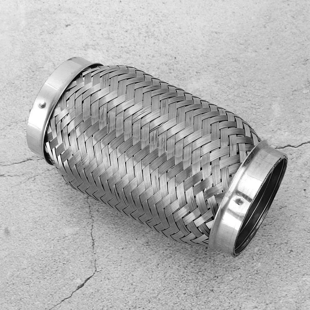 KIMISS Tubo de ble de acero inoxidable, para sistemas de, interior corrugado 2.5x6 pulgadas, punta de trenzada