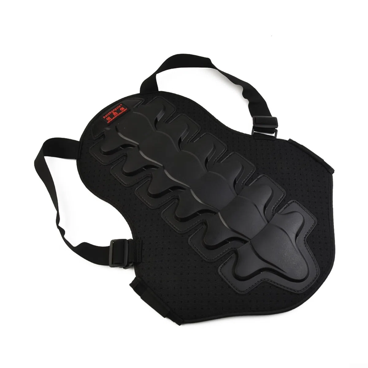 Protector de espalda para moto, con escudo de plástico PE resistente a los golpes y espuma EVA transpirable para columna vertebral