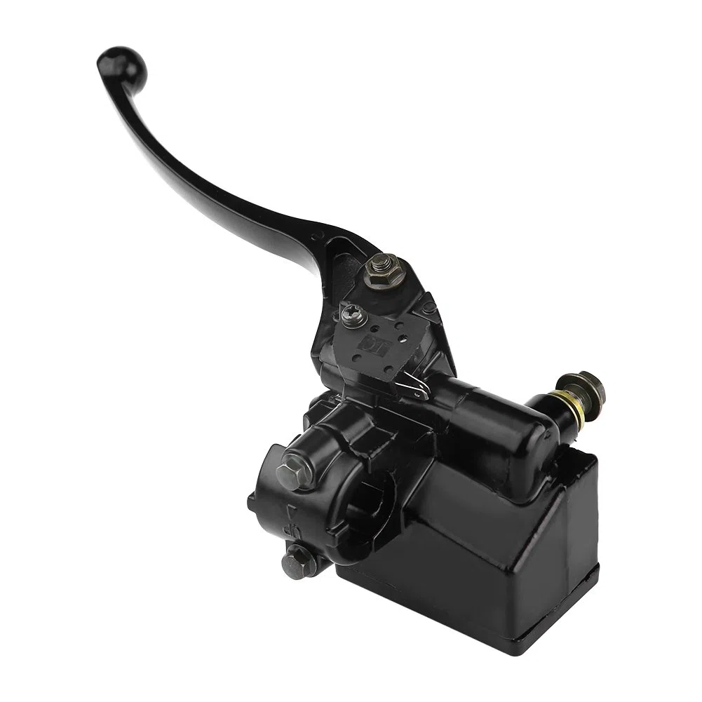 Cilindro maestro de palanca de embrague de freno delantero derecho de motocicleta de 7/8 "22 mm para YFZ450 YFM (negro)